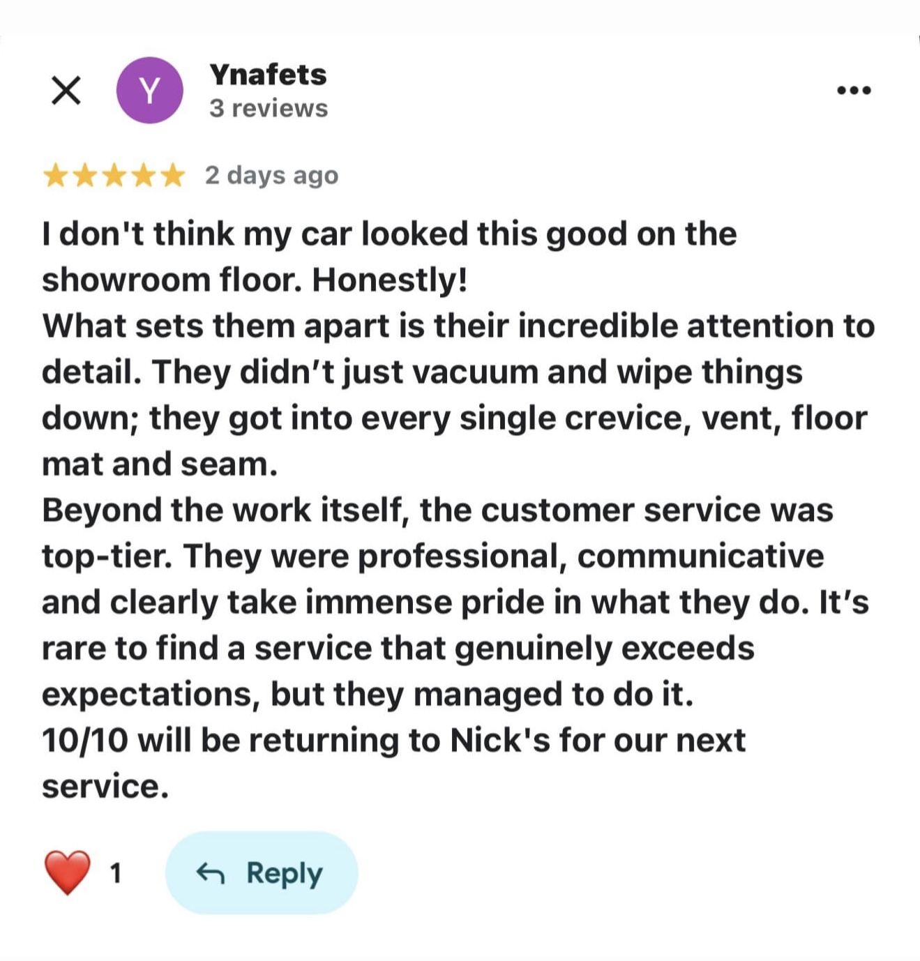 Google Review 5
